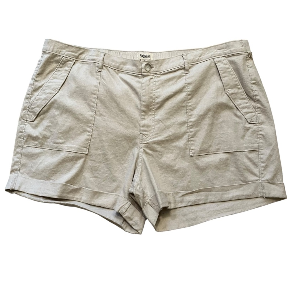 UpWest Beige Cotton-Blend Shorts XL